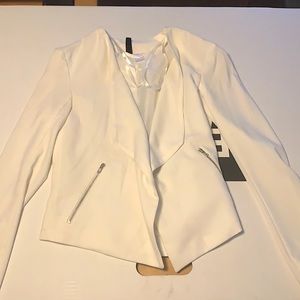 H&M DIVIDED lightweight white blazer US size 2